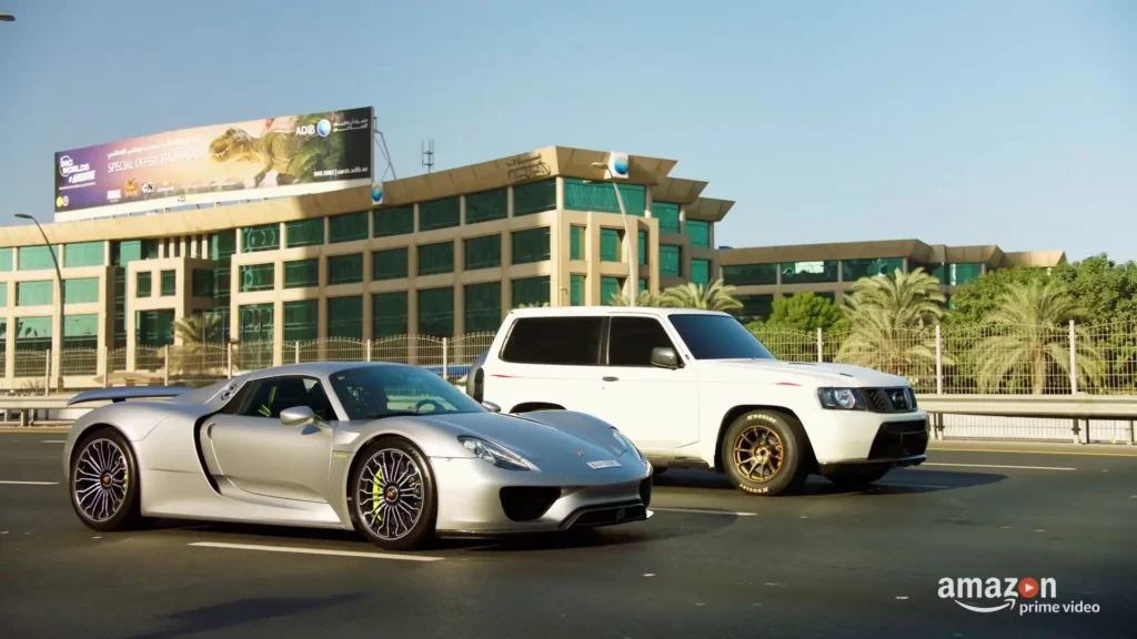 A sleeper Nissan Patrol defeats a Porsche 918 in UAE